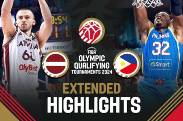 Latvia 🇱🇻 vs Philippines 🇵🇭 | Extended Highlights | FIBA OQT 2024 Latvia