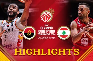 Historic win for Lebanon 🇱🇧 against Angola 🇦🇴 to go to semifinals | Highlights | FIBA OQT 2024 Spain