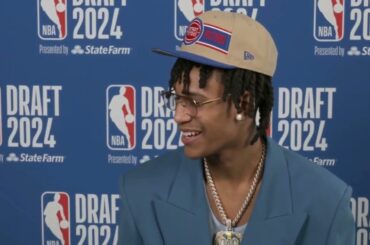 Bobi Klintman Detroit Pistons VERY FIRST INTERVIEW - NBA DRAFT NIGHT 2024