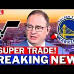 NBA URGENT! HUGE POTENCIAL TRADE BETWEEN WARRIORS AND JAZZ! A SUPER DEAL! GOLDEN STATE WARRIORS NEWS