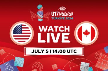 Quarter-Finals | USA v Canada | Full Basketball Game | FIBA U17 Basketball World Cup 2024