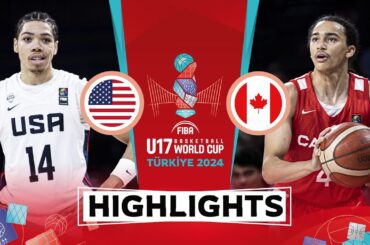 Quarter-Finals: USA 🇺🇸 vs Canada 🇨🇦 | Highlights | FIBA U17 Basketball World Cup 2024