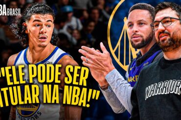 GUI SANTOS É ADORADO POR CURRY E ELENCO DOS WARRIORS: 'PODE SER TITULAR NA NBA'