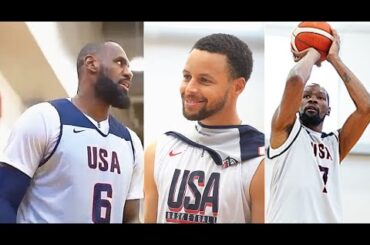 Team USA Basketball Practice In Training Camp With LeBron James & Stephen Curry! 2024 Team USA