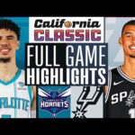 San Antonio Spurs vs Charlotte Hornets | California Classic | Full Game Highlights