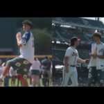 Zaccharie Risacher first pitch at the Atlanta Braves game!!