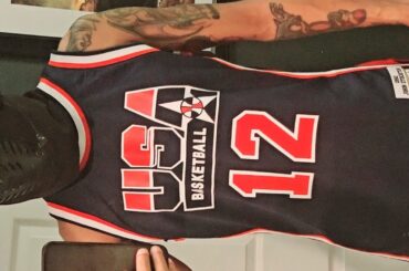 Mitchell & Ness Team USA John Stockton Authentic jersey #12 Utah Jazz Hall of Fame Assist Leader