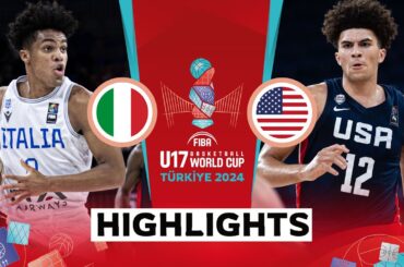 Final: Italy 🇮🇹 vs USA 🇺🇸 | Highlights | FIBA U17 Basketball World Cup 2024