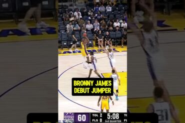Bronny on his Lakers Debut!👌