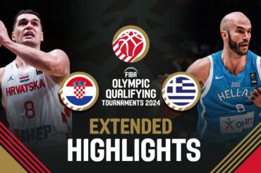 Final: Croatia 🇭🇷 vs Greece 🇬🇷 | Extended Highlights | FIBA OQT 2024 Greece