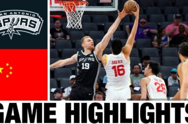 San Antonio Spurs vs China FULL GAME Highlights | 2024 NBA Summer League