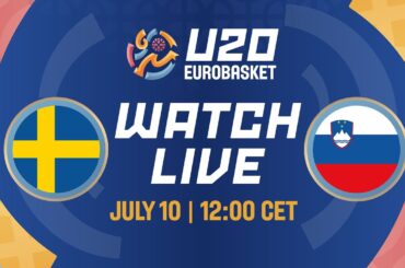 LIVE - Sweden v Slovenia | FIBA U20 Women's EuroBasket 2024 | Round of 16