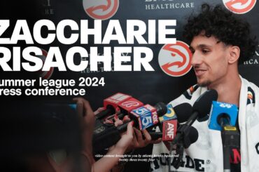 Zaccharie Risacher Summer League Press Conference