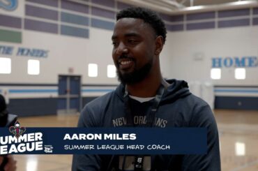 Aaron Miles on team's focus for Game 1, Jordan Hawkins | 2024 NBA Summer League