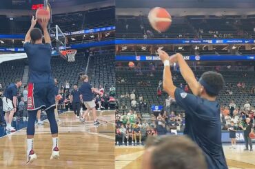 Stephen Curry Shooting Contest vs Devin Booker! 2024 Team USA Basketball