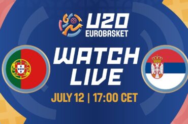 LIVE - Portugal v Serbia | FIBA U20 Women's EuroBasket 2024 | Class. Games 9-16