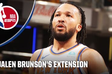 Jalen Brunson agrees to 4-year/$156.5M extension with the Knicks 🏀 Bobby Marks reacts | NBA on ESPN