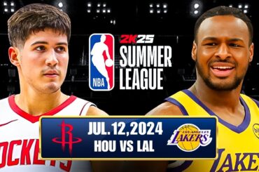 Houston Rockets Vs Los Angeles Lakers Live Stream | #NBASummerLeague