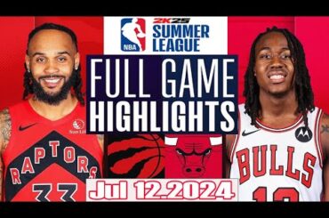 Chicago Bulls vs Toronto Raptors Full Game Highlights | NBA Las Vegas Summer League 2024