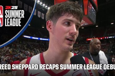 Reed Sheppard ‘had fun’ in Summer League debut for Rockets | NBA on ESPN