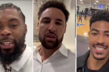 Klay Thompson, Naji  Marshall, Quentin Grimes quick message to the Dallas Mavericks fans!!!