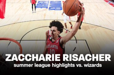 Highlights: Zaccharie Risacher Summer League Debut | 18 PTS, 5 REB, 3 3PM