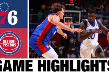 Detroit Pistons vs Philadelphia 76ers FULL GAME Highlights | 2024 NBA Summer League