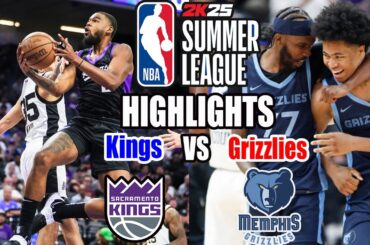 Sacramento Kings vs Memphis Grizzlies [Half Time] (07/12/24) | 2024 NBA Summer League