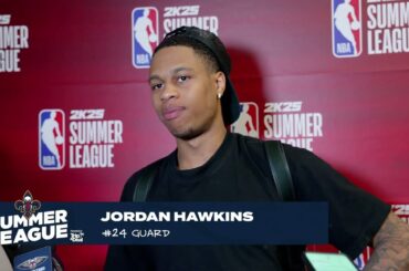 Jordan Hawkins on Game 1 vs. Timberwolves | 2024 NBA Summer League Postgame