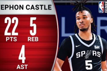 Stephon Castle SHINES In Vegas Summer League Debut! 🔥