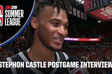 DREAM COME TRUE 🙌 Stephon Castle on facing his ‘brother’ Donovan Clingan | NBA Summer League