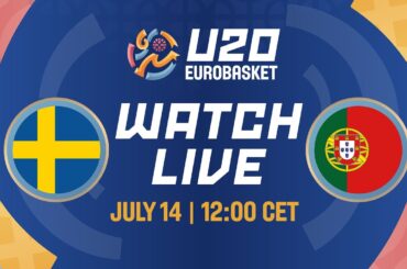 LIVE - Sweden v Portugal | FIBA U20 Women's EuroBasket 2024 | Class. Game 11-12