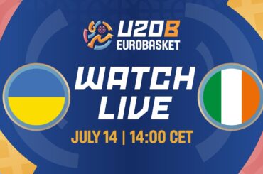 LIVE - Ukraine v Ireland | FIBA U20 Women's EuroBasket 2024 Division B | Class. Games 5-6