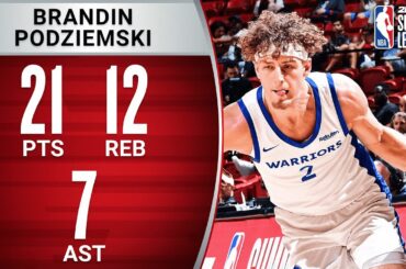 Brandin Podziemski GETS BUSY In Summer League! 👏