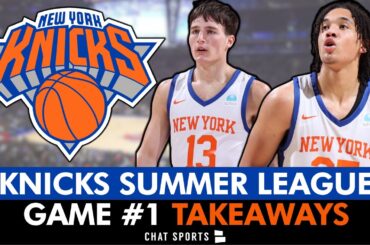 Knicks News After Summer League Game 1: Tyler Kolek, Pacome Dadiet & Rokas Jokubaitis