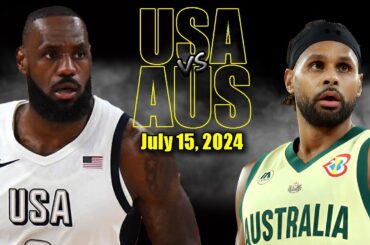 Team USA vs Australia Full Game Highlights - 2024 Olympics | July 15, 2024