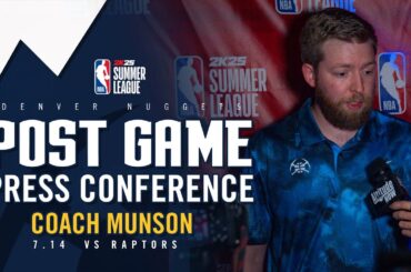 Coach Munson Full Post Game Press Conference vs. Raptors 🎙 | NBA Summer League