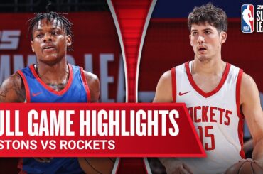 PISTONS vs ROCKETS | NBA SUMMER LEAGUE | FULL GAME HIGHLIGHTS