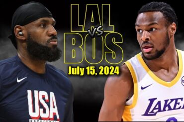 Los Angeles Lakers vs Boston Celtics Full Game Highlights - 2024 Summer League | July 15, 2024