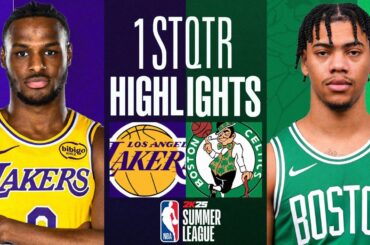 Los Angeles Lakers vs Boston Celtics 1st Qtr Highlights - NBA Summer League 2024 - July 15 2024