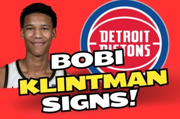 The Detroit Pistons Sign NBA Draft Pick Bobi Klintman to 4 Year $7.99 Million Contract