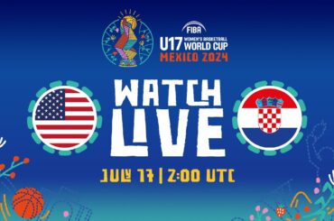 LIVE - USA v Croatia | FIBA U17 Women's Basketball World Cup 2024 | Group Phase