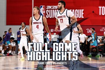 Denver Nuggets vs. Charlotte Hornets Full Game Highlights | NBA Summer League 🎥