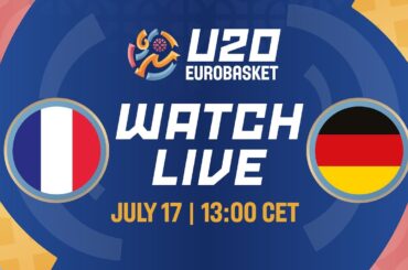 LIVE - France v Germany | FIBA U20 EuroBasket 2024 | Round of 16