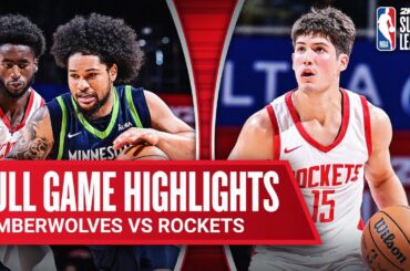 TIMBERWOLVES vs ROCKETS | NBA SUMMER LEAGUE | FULL GAME HIGHLIGHTS