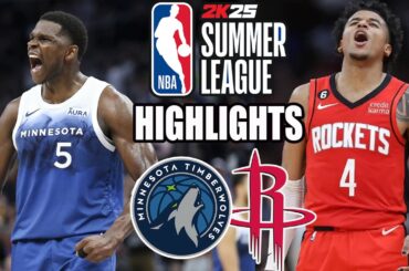 Minnesota Timberwolves vs Houston Rockets[FULL GAME] (07/18/24) | 2024 NBA Summer League