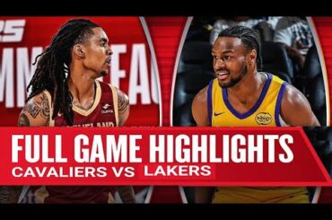 Los Angeles Lakers Vs Cleveland Cavaliers Full Game Highlights Jul 18,2024 | NBA Summer League