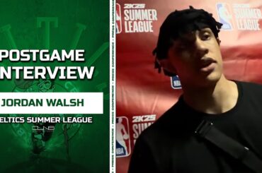 Jordan Walsh Admits PRESSURE Led to shooting Slump | Celtics Summer League