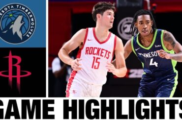 Minnesota Timberwolves vs Houston Rockets FULL GAME Highlights | 2024 NBA Summer League