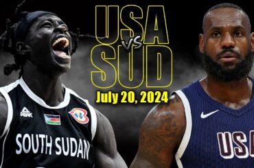 Team USA vs South Sudan Full Game Highlights - 2024 Olympics | July 20, 2024